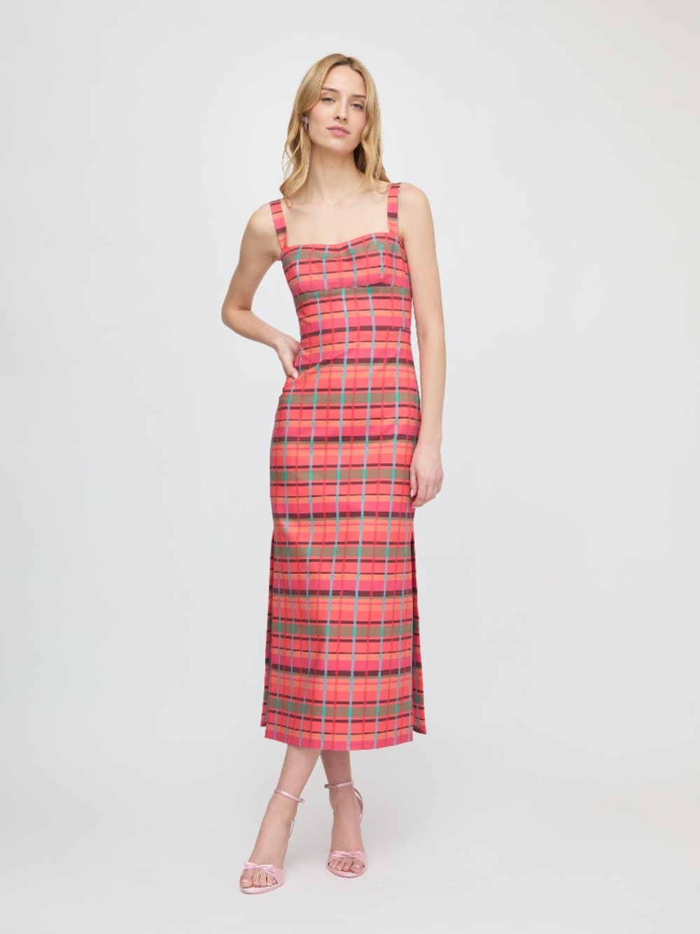 Hill House Home The Agnes Dress - Sunset Gingham Size MSunset Gingham / M - Picture 2 of 3